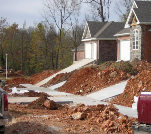 On a Steep Slope Driveway