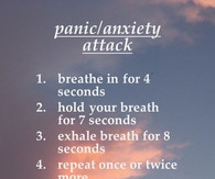 How to relieve a panic attack