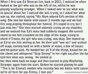 honestly had no idea who Ed Sheeran was, but because this ...