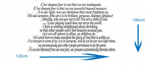 Our Deepest Fear Poem - Vinyl Wall Art Stickers Decal