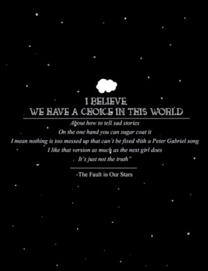 The Fault in Our Stars Movie Quote.