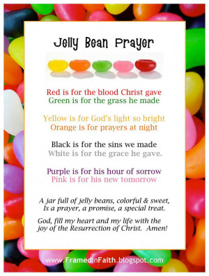 The Jelly Bean Prayer. Great object lesson!