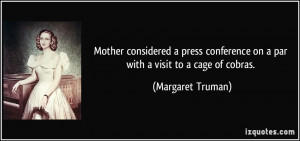 Mother considered a press conference on a par with a visit to a cage ...