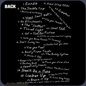 the rules tshirt Zombieland T Shirt Rules