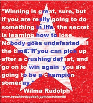 Famous Olympic athlete quote.