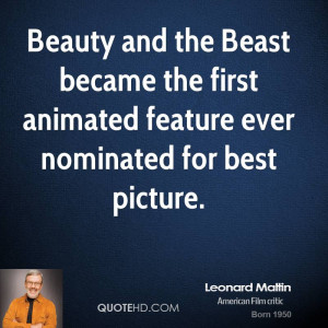 Beauty and the Beast became the first animated feature ever nominated ...