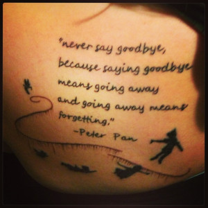 peter pan quotes goodbye