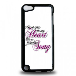 Home » Heart Song Quotes iPod Touch 5th Generation Case