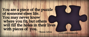 Missing Puzzle Piece Quote