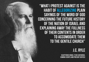 Here's a very good quote from J.C. Ryle, protesting against the habit ...
