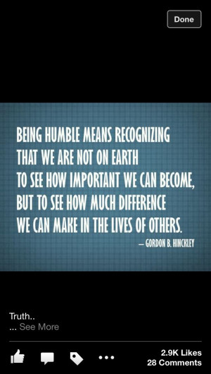 Humble Quote