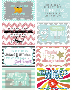 Random Acts of Camp Kindness – Girls Camp Free Printables