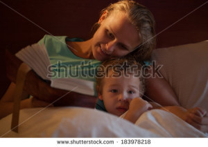 Mom Reading Bedtime Story
