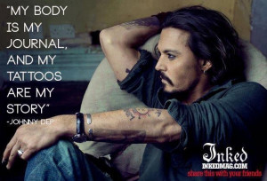 Tattoos ~ Johnny Dep