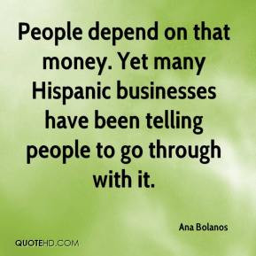 People depend on that money. Yet many Hispanic businesses have been ...