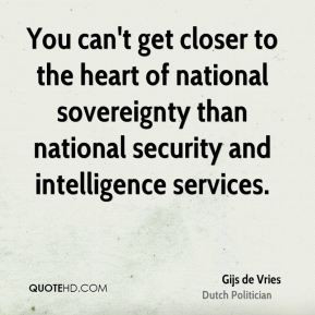 ... national sovereignty than national security and intelligence services