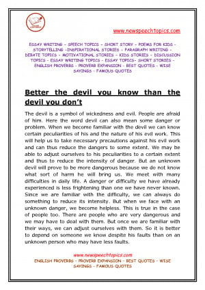 Devil Quotes and Sayings