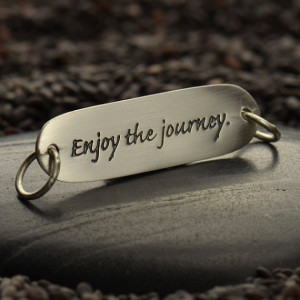 Enjoy the journey Quote Link - Word Charms, Stamping, Tags, Travel ...