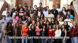... real Graduating class ‘Freedom Writers’ and teacher Erin Gruwell