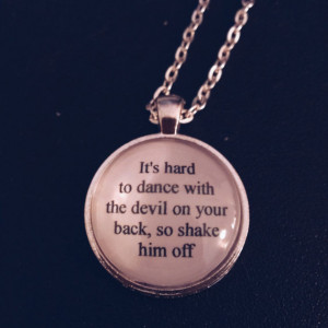 shake it out lyric quote necklace- Florence and the Machine lyric ...