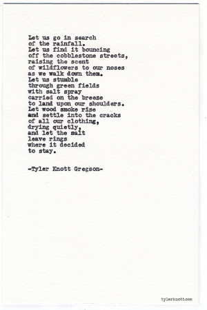 Typewriter Series #722 by Tyler Knott Gregson