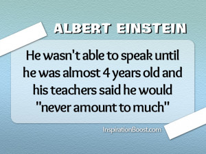 Famous Failures of Albert Einstein