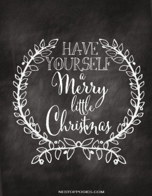 Christmas Chalkboards + Printables Roundup