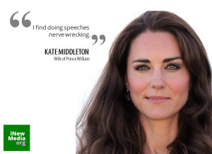 kate middleton quote on doing speeches