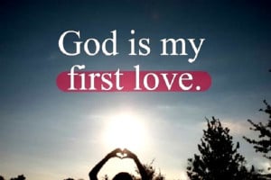 Pass this on if you’re first love is God!