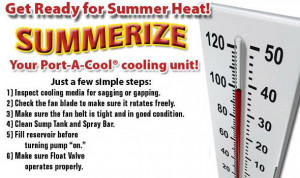Get ready for Summer Heat: Summerize your Port-A-Cool cooling unit