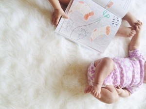 Purple Football Tee \\ Purple Clover Print Onesie (both on sale)