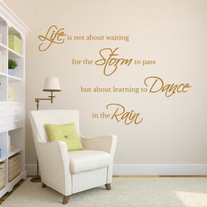 ... → Wall Stickers → Inspirational Wall Quote – Life is not