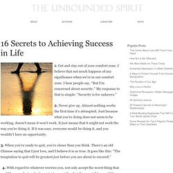 16 Secrets to Achieving Success in Life