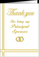 Thank You Principal Card