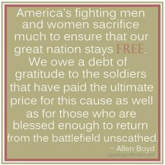 Military Hero Quotes Allen boyd, quote, military