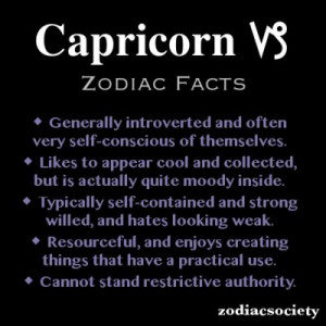Capricorn Zodiac Facts Im so extroverted and out going .I burst at the ...