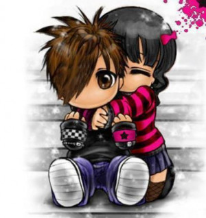 Cute emo love anime pictures 4