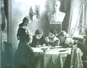 Grigory Pavlyuk, To Dear Stalin, 1950, Oil on canvas, 122x110cm, Place ...