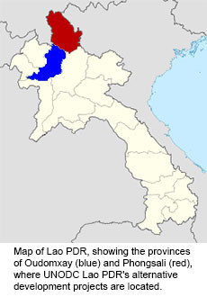 Lao Map Southeast Asia