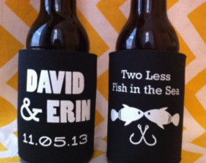 Wedding Koozies - Two Less Fish in the Sea (100 qty.)