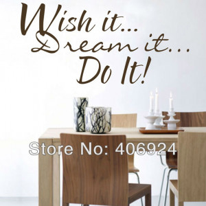 Wholesale Removable Do It Wall Quote Decals Stickers Decor Living Room ...