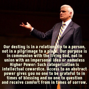 Ravi Zacharias Quote on communion with a personal God.
