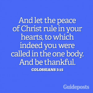 The peace of Christ...