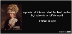 More Frances Burney Quotes