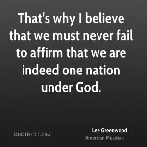 That's why I believe that we must never fail to affirm that we are ...