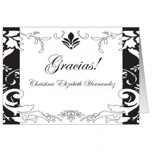 Quinceanera Thank You Cards