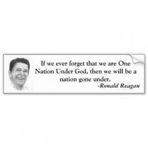 Ronald Reagan quote Bumper Stickers