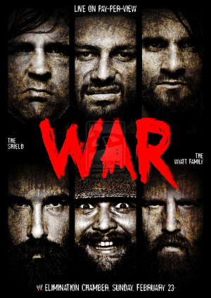 The Shield vs The Wyatt Family - War poster by WKneeshaw