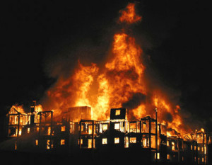 Collecting evidence for arson investigation can be a dirty, hot, and ...