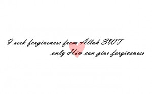 seek forgiveness
